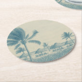 リビエラ紙コースター ラウンドペーパーコースター (アングル)
