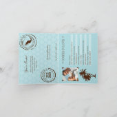 リビエラ マヤ メキシコ パスポート | 結婚式 招待状 (内部)