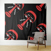 リビトライバルマスク タペストリー (インサイチュ(横))