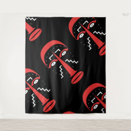 リビトライバルマスク タペストリー