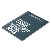 リビングおもしろいオンエッジやる気を起こさせることわざブルー ノートブック (左側)