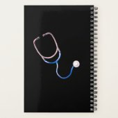 リビングそのナースライフrnハンドレターブラック プランナー手帳 (裏面)