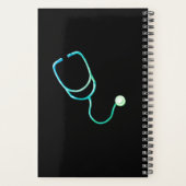 リビングそのナースライフrnメディカルカドゥセスブラック プランナー手帳 (裏面)