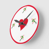 リビングまたは寝室の装飾壁時計 ラウンド壁時計 (傾斜)