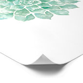 リビングウォーターの色：青 – 緑 ポスター (角)