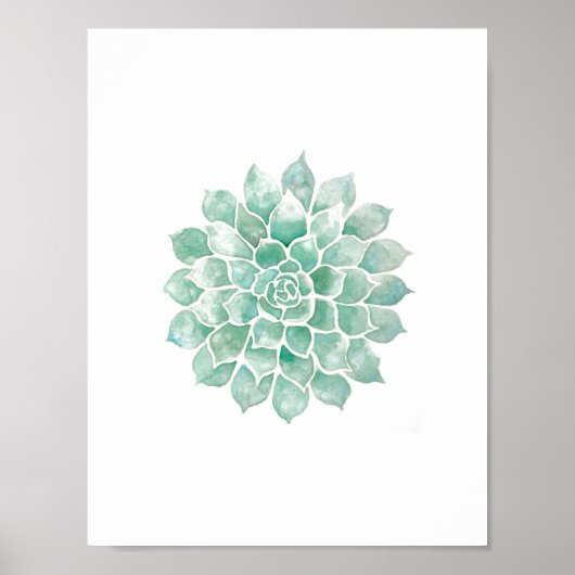 リビングウォーターの色：青 – 緑 ポスター (正面)