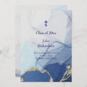 リビングウォーターズ2025卒業パーティー正教会 招待状 (正面/裏面)