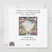 リビングウォーターバースアールヌーボーウォーターカラーイースター シーズンカード (裏面)