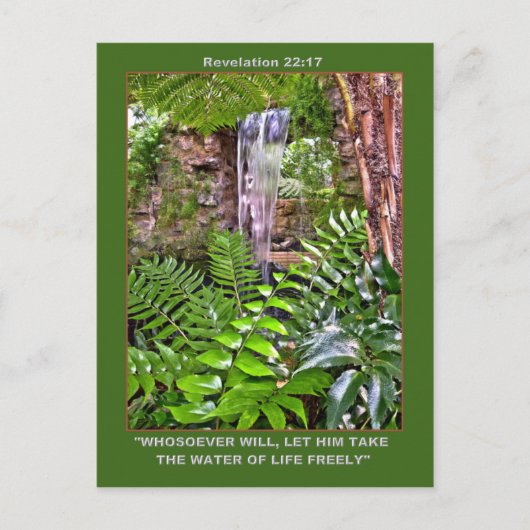 リビングウォーターポストカード ポストカード (正面)