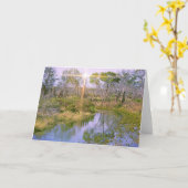 リビングウォーター聖なる書物、 経典カードジョン7:38 カード (黄色い花)