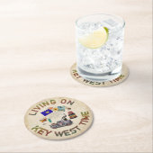 リビングオン鍵ウェストタイム ラウンドペーパーコースター (インサイチュ)