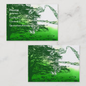 リビンググリーンがメロディを作のまわりにり出す –  名刺 (正面/裏面)