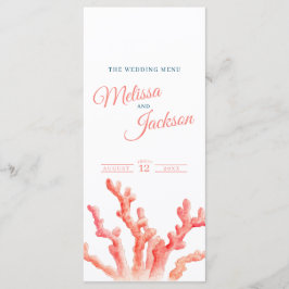 リビングコーラルウォーター結婚カラーのブルーオレンジ メニュー