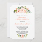 リビングコーラルフラワーズ卒業パーティー 招待状 (正面)