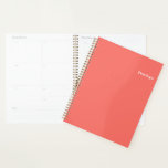 リビングコーラル – パントンカラーデザインユアカウン プランナー手帳<br><div class="desc">Living Coral - Pantone Color Minimalist モダンプランナー、パーソナライズされたお名前。</div>