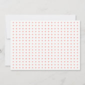 リビングサンゴはっきりしたイニシャル結婚タイポグラフィ 招待状 (裏面)