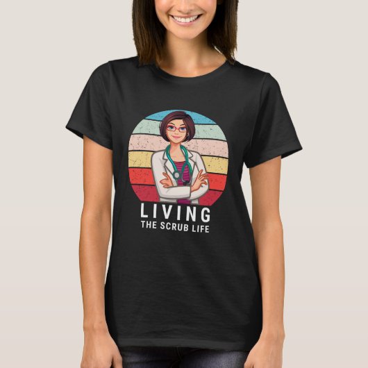 リビングザスクラブライフナース Tシャツ (正面)