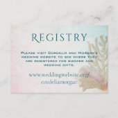 リビングシーズシー結婚シェルのレジストリ エンクロージャーカード (正面)