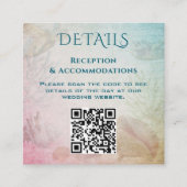 リビングシー結婚ズ詳細QRコードスクエア エンクロージャーカード (正面)