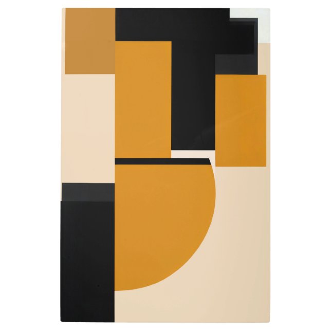 リビングジオメトリー メタルプリント (正面)