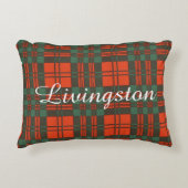 リビングストンの一族の格子縞のスコットランド人のタータンチェック アクセントクッション (正面)