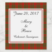 リビングストンスコティ結婚ッシュワインラベル ワインラベル (シングルラベル)