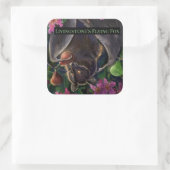 リビングストン飛んでいるキツネ スクエアシール (バッグ)