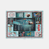 リビングハーライフ最高のブラッククイーンナース フリースブランケット (正面(横))