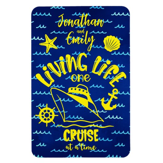 リビングパーソナライズされたライフワンクルーズin a time magn マグネット (縦)