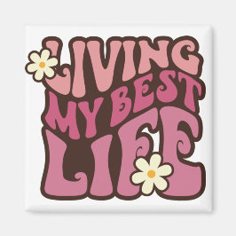 リビングマイ最高のライフデイジー マグネット