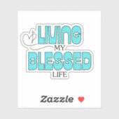 リビングマイ賛美ライフアクアブルー シール (シート)