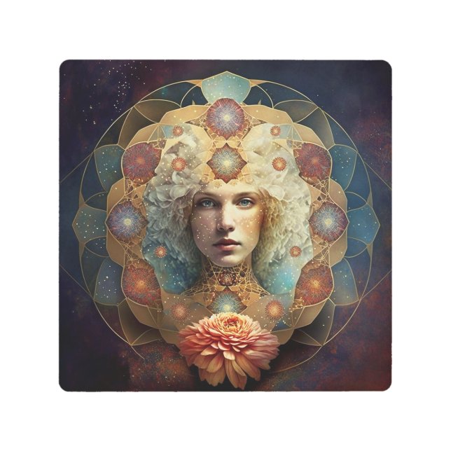 リビングマンダラヴィジュニアアートメタルプリント メタルプリント (正面)