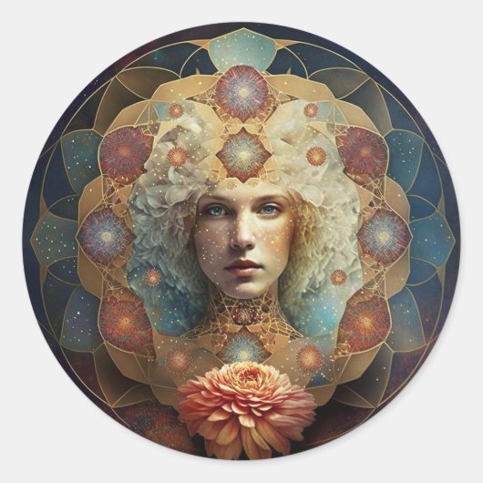 リビングマンダラヴィジュニアアート ラウンドシール (正面)