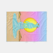 リビングミラージュ フリースブランケット (正面(横))