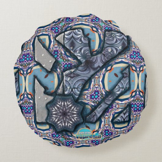 リビングメタルNo 2バイアレクサンドラ調理師アカリナンダラ ラウンドクッション (裏面)