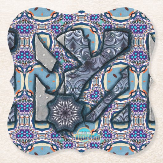 リビングメタルNo 2 ペーパーコースター (正面)