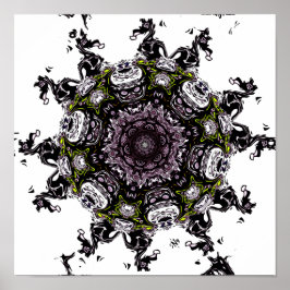 リビングモンスター流星v2 – パターン ポスター