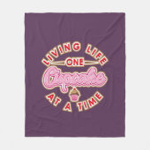 リビングライフワンカップケーキの時間ノベルティ フリースブランケット (正面)