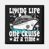 リビングライフワンクルーズで家族のクルージング マグネット (正面)