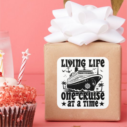 リビングライフワンクルーズアットタイムファミリーバケーション スクエアシール (パーティー)