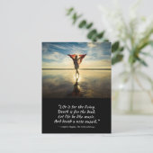 リビングラングストンヒューズのための生活 ポストカード (スタンド正面)