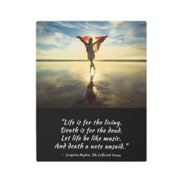 リビングラングストンヒューズのための生活 メタルプリント