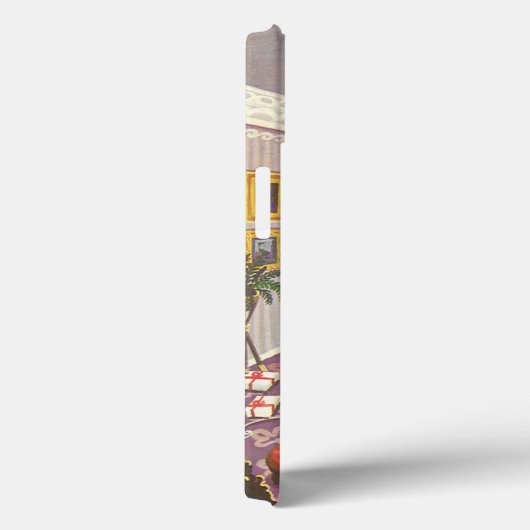 リビングルームのヴィンテージクリスマスラッピングプレゼント Case-Mate iPhoneケース (裏面 / 右)