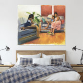 リビングルームラウンジ2000 キャンバスプリント (インサイチュ (寝室))
