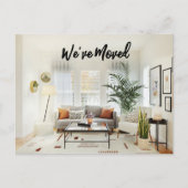 リビングルーム引っ越しましたはがき ポストカード (正面)