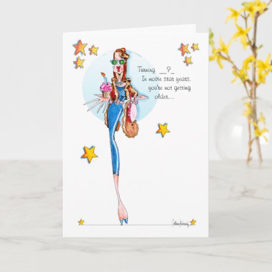 リビングレジェンおもしろいト女性ユーモア誕生日カード カード (黄色い花)