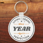 リビングレジェンド誕生日プレゼント |パーソナライズされた | キーホルダー (裏面)