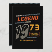 リビングレジェンド誕生日 招待状 (正面/裏面)