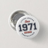 リビングレジェンド1971年、完全熟成 缶バッジ (正面&裏面)