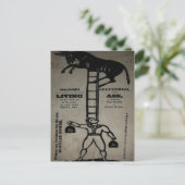 リビングロバのバランスを取る~はがき ポストカード (スタンド正面)